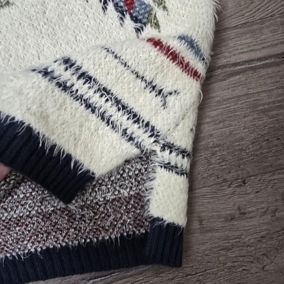 Wrangler Retro Aztec Fuzzy Sweater EUC Size XL Western Cowgirl Cozy Southwestern - Picture 5 of 11